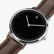 Carregar imagem no visualizador da galeria, Ultra-Thin Leather Strap Quartz Watch (Silver)