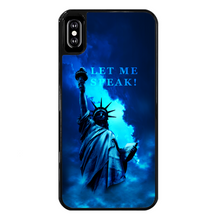 Carregar imagem no visualizador da galeria, Lady Liberty Back Printed Black Hard Phone Case