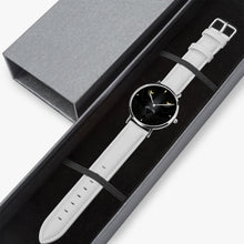 Carregar imagem no visualizador da galeria, Ultra-Thin Leather Strap Quartz Watch (Silver)