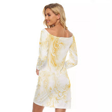 將圖片載入圖庫檢視器 Off-shoulder Long Sleeve Dress