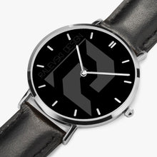 Carregar imagem no visualizador da galeria, Ultra-Thin Leather Strap Quartz Watch (Silver With Indicators)