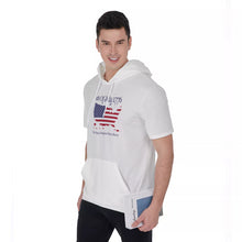 將圖片載入圖庫檢視器 Men's Short Sleeve Hoodie T-Shirt