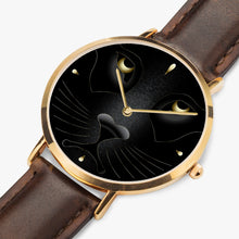 Load image into Gallery viewer, Ultra-Thin Leather Strap Quartz Watch (Rose Gold)