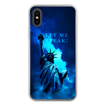 Load image into Gallery viewer, Lady Liberty Back Printed Transparent Soft Phone Case