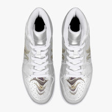Load image into Gallery viewer, High-Top Leather Sneakers - White / Black