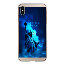 Load image into Gallery viewer, Lady Liberty Back Printed Transparent Hard Phone Case