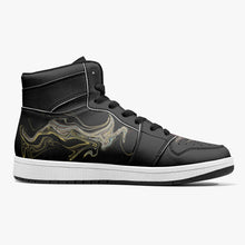 Load image into Gallery viewer, High-Top Leather Sneakers - White / Black