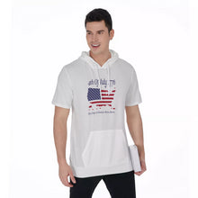 將圖片載入圖庫檢視器 Men's Short Sleeve Hoodie T-Shirt
