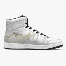Load image into Gallery viewer, High-Top Leather Sneakers - White / Black