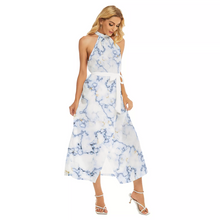 Load image into Gallery viewer, Wrap Hem Belted Halter Dress