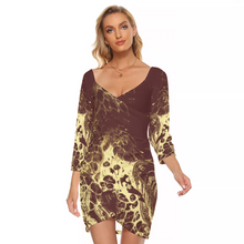 Carregar imagem no visualizador da galeria, Off-shoulder Long Sleeve Dress