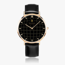 Carregar imagem no visualizador da galeria, Ultra-Thin Leather Strap Quartz Watch (Rose Gold With Indicators)