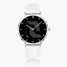 Carregar imagem no visualizador da galeria, Ultra-Thin Leather Strap Quartz Watch (Silver With Indicators)