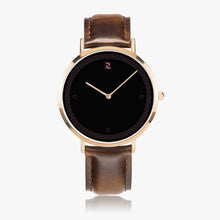 Carregar imagem no visualizador da galeria, Ultra-Thin Leather Strap Quartz Watch (Rose Gold)