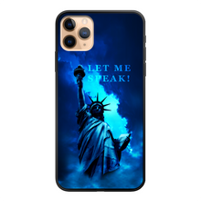 Load image into Gallery viewer, Lady Liberty Back Printed Black Soft Phone Case