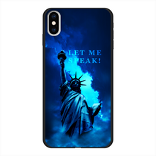 Load image into Gallery viewer, Lady Liberty Back Printed Black Soft Phone Case