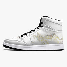 Load image into Gallery viewer, High-Top Leather Sneakers - White / Black
