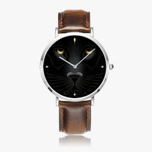 Carregar imagem no visualizador da galeria, Ultra-Thin Leather Strap Quartz Watch (Silver)