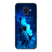 Load image into Gallery viewer, Lady Liberty Back Printed Transparent Soft Phone Case