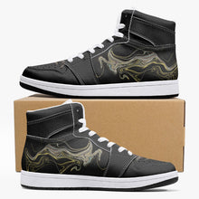 Load image into Gallery viewer, High-Top Leather Sneakers - White / Black
