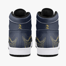 Load image into Gallery viewer, High-Top Leather Sneakers - White / Black