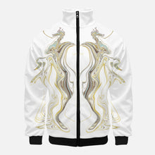 Cargar imagen en el visor de la galería, Stand Collar Zipper-up Hoodie