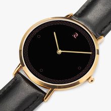 Carregar imagem no visualizador da galeria, Ultra-Thin Leather Strap Quartz Watch (Rose Gold)