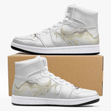 Load image into Gallery viewer, High-Top Leather Sneakers - White / Black