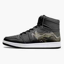 Load image into Gallery viewer, High-Top Leather Sneakers - White / Black