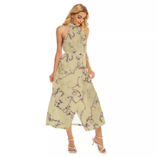 Load image into Gallery viewer, Wrap Hem Belted Halter Dress