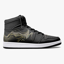 Load image into Gallery viewer, High-Top Leather Sneakers - White / Black