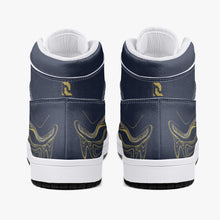 Load image into Gallery viewer, High-Top Leather Sneakers - White / Black