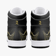 Load image into Gallery viewer, High-Top Leather Sneakers - White / Black