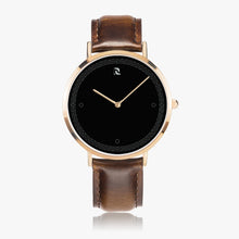 Carregar imagem no visualizador da galeria, Ultra-Thin Leather Strap Quartz Watch (Rose Gold)