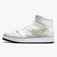 Load image into Gallery viewer, High-Top Leather Sneakers - White / Black