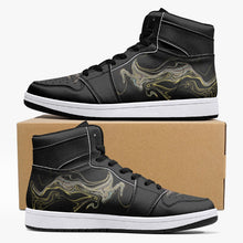 Load image into Gallery viewer, High-Top Leather Sneakers - White / Black