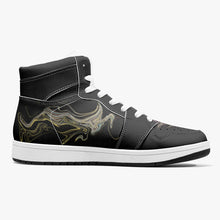 Load image into Gallery viewer, High-Top Leather Sneakers - White / Black