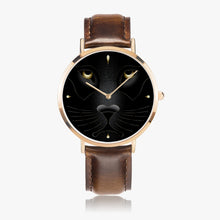 Load image into Gallery viewer, Ultra-Thin Leather Strap Quartz Watch (Rose Gold)