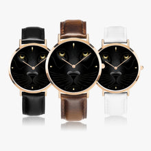 Load image into Gallery viewer, Ultra-Thin Leather Strap Quartz Watch (Rose Gold)