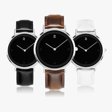 Carregar imagem no visualizador da galeria, Ultra-Thin Leather Strap Quartz Watch (Silver)