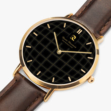 Carregar imagem no visualizador da galeria, Ultra-Thin Leather Strap Quartz Watch (Rose Gold With Indicators)
