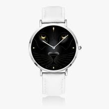 Carregar imagem no visualizador da galeria, Ultra-Thin Leather Strap Quartz Watch (Silver)