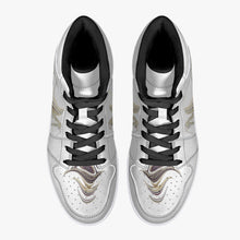 Load image into Gallery viewer, High-Top Leather Sneakers - White / Black