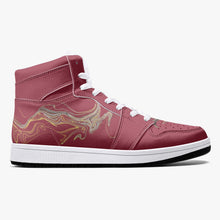 Load image into Gallery viewer, High-Top Leather Sneakers - White / Black