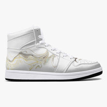Load image into Gallery viewer, High-Top Leather Sneakers - White / Black
