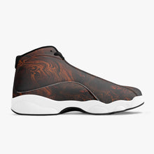 Load image into Gallery viewer, High-Top Leather Basketball Sneakers - Black