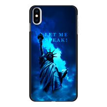 Carregar imagem no visualizador da galeria, Lady Liberty Back Printed Black Hard Phone Case