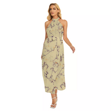 Load image into Gallery viewer, Wrap Hem Belted Halter Dress