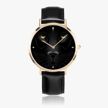 Cargar imagen en el visor de la galería, Ultra-Thin Leather Strap Quartz Watch (Rose Gold)

