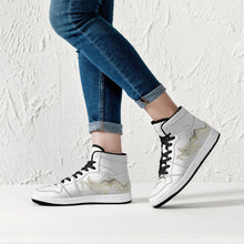 將圖片載入圖庫檢視器 High-Top Leather Sneakers - White / Black
